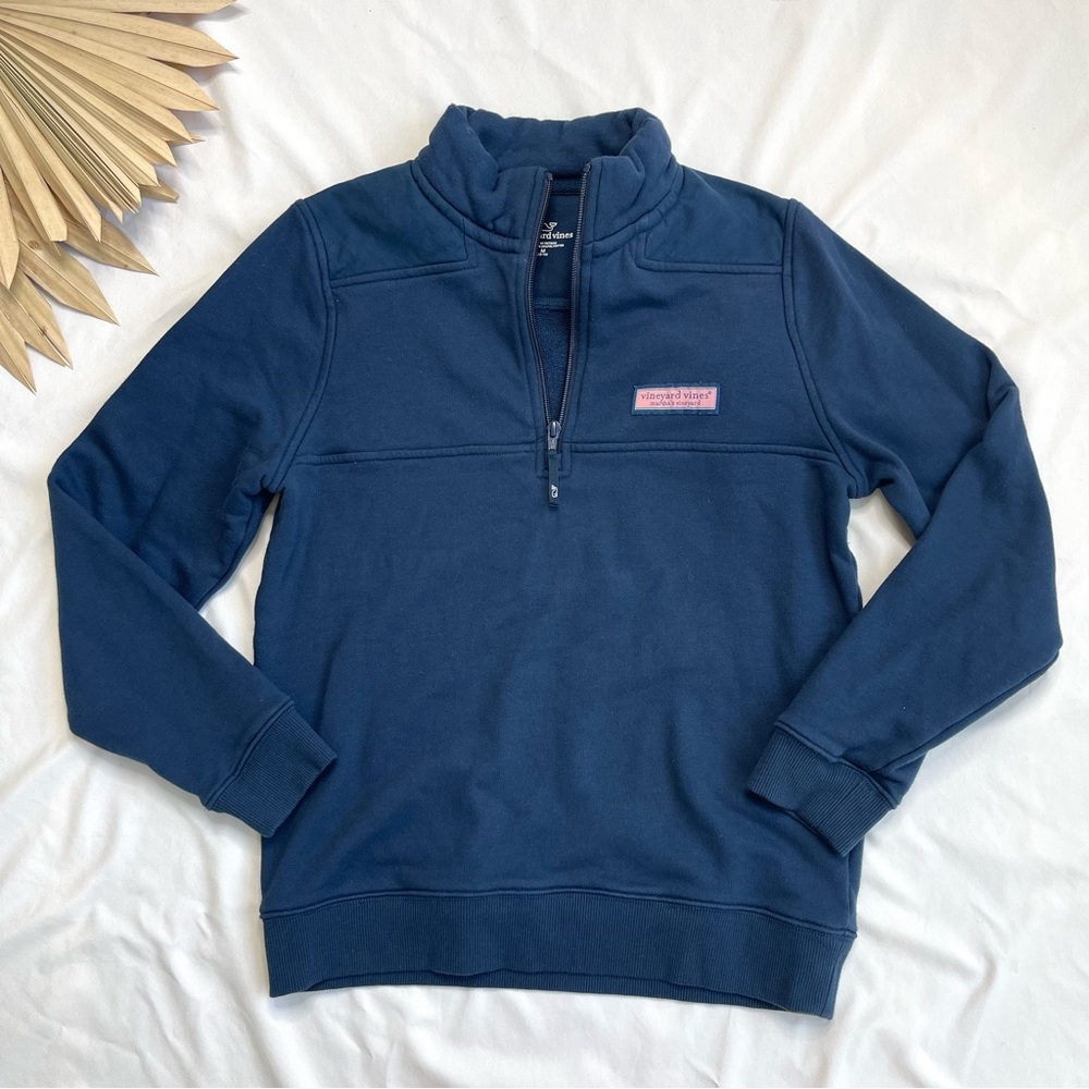 Vineyard Vines Classic Navy Blue 1/2 or 1/4 Shep Shirt Terry Pullover Sweatshirt